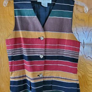 Linen Vest Multi Color